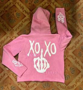 Sweat à capuche zippé 450 g/m² personnalisé, sweat à capuche épais et épais pour homme, sweat à capuche vintage délavé à l'acide pour homme, brodé sur mesure - Product Image 4