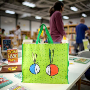 ถุงช้อปปิ้งผ้า PP ทอแบบกำหนดเองได้ พร้อมหูหิ้ว PP Webbing มีหลายขนาดให้เลือก บรรจุภัณฑ์แบบกำหนดเองสำหรับซูเปอร์มาร์เก็ตและอาหาร - Product Image 1