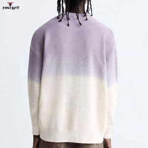 Hot Selling Cheap Price New Design Printed Front Customized Color Anti-Wrinkle Wool/Cashmere Winter <b>Vintage</b> Street Wear Men Crew - Product Image 2