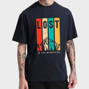 T-shirts classiques à col rond pour hommes, mode été 2025, 100% coton, 220g, anti-plis, qualité supérieure avec motif imprimé, logo personnalisé - Product Image 1