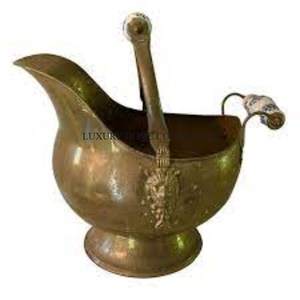 Seau à charbon en métal de qualité supérieure avec poignée robuste pour transporter du charbon chaud ou froid, idéal pour les barbecues et les foyers - Product Image 2