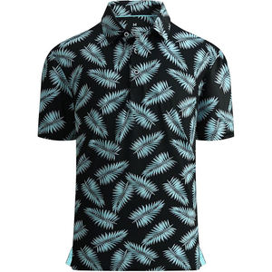 Golf de manga corta con estampado de rendimiento para hombre, para Polo, tela de lona, estilo de equipo - Product Image 6