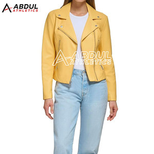 Chaqueta de Cuero para Mujer, Precio Bajo, al por Mayor, Chaqueta de Cuero PU, Moderna, Ajustada - Product Image 2