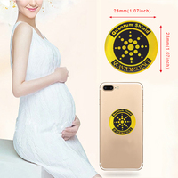 Autocollants en PVC de protection contre les radiations aux ions négatifs, autocollants anti-radiations pour téléphone portable et ordinateur, OEM pour téléphones et ordinateurs portables en stock
