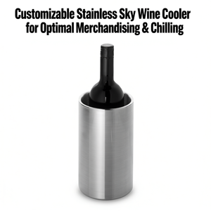 Refroidisseur à vin personnalisable en acier inoxydable pour un merchandising et un refroidissement optimaux - Product Image 2