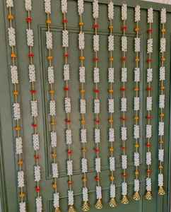 Mogra สายดอกมะลิปอมปอมระฆังสตริง nikah พาร์ทิชันมุสลิมตกแต่งฉากหลังงานแต่งงานเทรนด์ตกแต่งเทศกาลปาร์ตี้ - Product Image 2