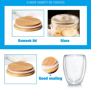 Tazza da <span class=keywords><strong>Caffè</strong></span> in <span class=keywords><strong>Vetro</strong></span> Borosilicato a <span class=keywords><strong>Doppio</strong></span> Strato Resistente al Calore 250/350/450ml Fornitura di Fabbrica - Product Image 6