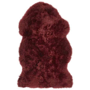 Alfombra Moderna de Piel Sintética Color Rojo Baya de Netline Home - Product Image 1