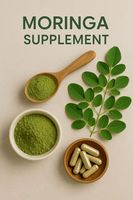 Poudre de feuilles de Moringa 100% pure, superaliment écologique en vrac, extrait de plante cultivée en milieu sauvage