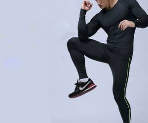 Vente en gros de t-shirts à manches longues d'hiver vêtements de sport pour hommes, vêtements d'entraînement, t-shirts longs pour hommes, vêtements de gym - Product Image 3