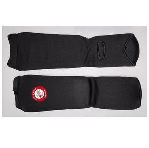 Espinilleras de tela elástica negra con acolchado de espuma EVA Par de empeine acolchado de poliéster MMA - Product Image 5