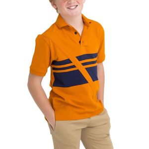 Venta al por mayor de camisetas de Polo de manga corta de moda para hombres con logotipo personalizado Casual rayas botones de color diseño transpirable - Product Image 6