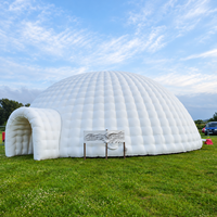 Grande tente igloo gonflable en PVC, tente dôme gonflable pour événements en plein air, exposition, activités commerciales