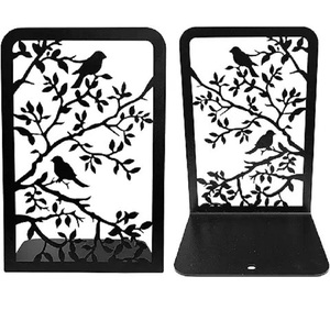 Sujetalibros de metal de diseño escultórico único para una decoración interior elegante y un organizador de libros de estante funcional de la India - Product Image 2