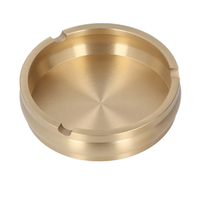 Cendrier en acier inoxydable pour cigares, cendrier rond simple en acier inoxydable pour cigarettes, ensemble pour l'extérieur et la maison - Product Image 3