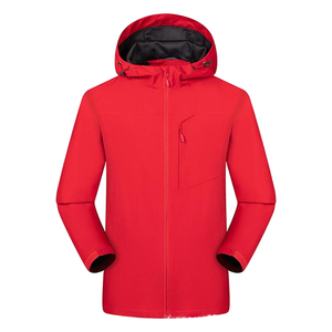 Vêtements d'extérieur décontractés pour femmes, coupe régulière, à capuche, coupe-vent, pour la saison hivernale, prix de gros, manches longues, fermeture éclair, uni, teinture unie - Product Image 2