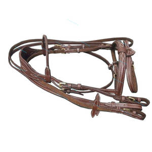 Brida y Riendas de Cuero Reutilizables de Primera Calidad para Animales Grandes - Duraderas, Seguras y Confiables - Product Image 4