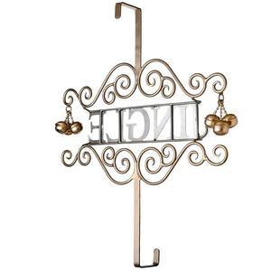 Welcome Christmas <b>Wreath</b> <b>Hanger</b> Indoor & Outdoor Home Hotel <b>Door</b> Entryway Hanging Decor Xmas Festive Party Decoration Wholesale - Product Image 3