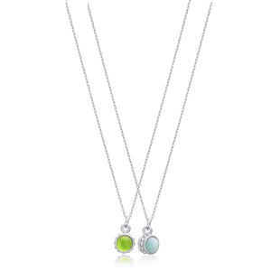 Doble Color bola diseño mujer encanto collar joyería hecha a mano al por mayor 925 joyería de plata esterlina - Product Image 5