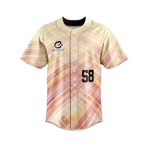 Venta al por mayor de Jersey de béisbol para hombre personalizado sublimación color logotipo diseño patrón uniforme de béisbol - Product Image 5