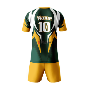 ชุดฟุตบอลผ้าโพลีเอสเตอร์สำหรับผู้ชายชุดยูนิฟอร์มฟุตบอลเสื้อฟุตบอลโลโก้ตามสั่ง - Product Image 2