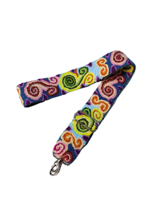 Floral Beaded Handmade Shoulder Strap for <b>Bags</b>/Purses Customizable Color & Size Personalized Hand Embroidery - Product Image 2