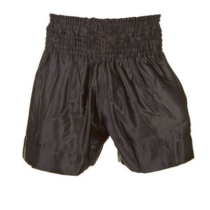 Pantalones cortos de Muay Thai para hombre de alta calidad, logotipo personalizado, venta al por mayor, ropa de artes marciales MMA, 100% algodón, pantalones cortos sólidos con cremallera - Product Image 6