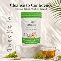 Thé Détoxifiant Naturel à la Racine de Gingembre Marque Blanche OEM – Améliore la Digestion, Élimine les Toxines, Détox de 28 Jours, Thé Herbal Minceur