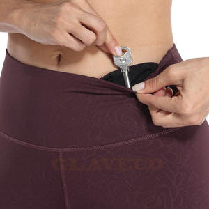 Leggings de yoga pour femmes à taille élastique de haute qualité, sans couture, légers, à séchage rapide, respirants, grande taille, couleur unie pour adultes - Product Image 5