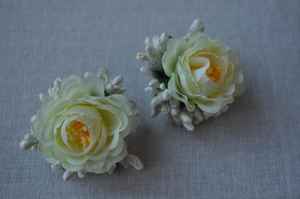 Handmade Islamic Wedding Rose Mehndi <b>Flower</b> Jewelry Set with Multilayer Pearl Necklace Ring Earrings & Tikka - Product Image 4