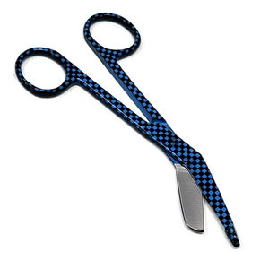 Innovamed Nouvelle arrivée Blue Checkers Lister Ciseaux à pansement en acier inoxydable 5.5 Ciseaux de chirurgie manuelle - Product Image 1