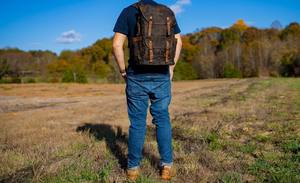 Mochila de Lona y Cuero, Resistente, para Viajes, Escuela, Senderismo, Unisex, Elegante, Gran Capacidad, Uso Diario, Antirrobo, para Portátil - Product Image 4