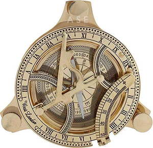 Calvin Artisanat "Nautique Vintage Laiton Cadran Solaire Boussole Randonnée Porte Vintage Poche Cadran Solaire Boussole Cadeau - Product Image 5