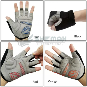 Gants de gymnastique antidérapants pour l'arthrite rhumatoïde à demi-doigt en fibre de cuivre pour l'extérieur - Product Image 6