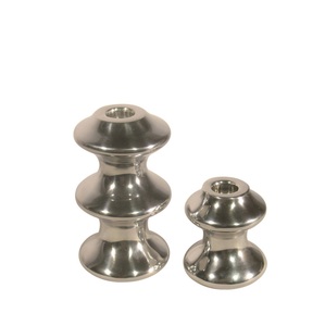 Impresionante juego de portavelas de metal para decoración de comedor y exhibición de sala de estar Diseño de tendencia para bodas y ocasiones especiales - Product Image 2