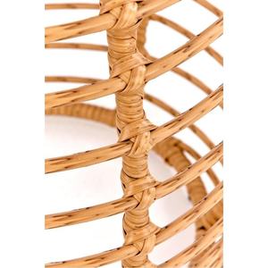 Rattan <b>Side</b> <b>Table</b> With <b>Glass</b> Top Hand Weave Rattan Metal Frame <b>Side</b> <b>Table</b> Natural Rattan <b>Side</b> <b>Table</b> - Product Image 2