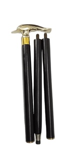 Bastón telescópico plegable ajustable náutico estilo antiguo latón bastón de madera para hombres mujeres regalo para Walker Rollator - Product Image 3