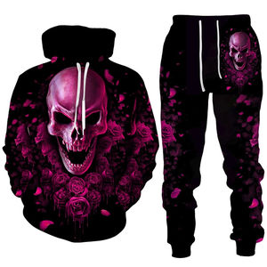 Conjunto de chaqueta y pantalón con capucha con estampado de sublimación personalizado unisex, equipo de entrenamiento transpirable para correr para invierno para hombres - Product Image 6