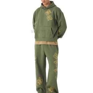 Conjunto de Chándal Deportivo de 2 Piezas para Hombre, Diseño Personalizado, Estilo Desgastado, Logotipo Personalizado de Alta Calidad, Estilo Vintage - Product Image 2