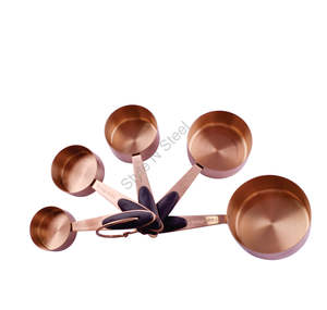 ชุดถ้วยตวงหนักสแตนเลสพรีเมี่ยม 5 ชิ้น ดีไซน์คลาสสิกมีสไตล์ - Product Image 1