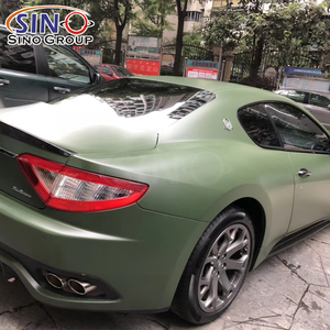Pellicola Vinilica SM-12 Super Opaca Blu Chiaro Estensibile Cambia Colore Nero per Wrapping Auto - Product Image 6