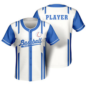 Vente en Gros Polyester Léger Maillot de Baseball pour Hommes Plus Size Design Respirant Livraison Rapide Vêtements de Softball Imprimés - Product Image 4