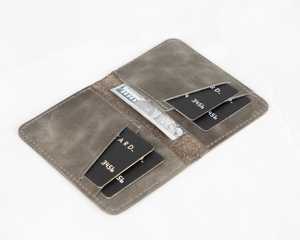 Classic Genuine Leather <b>Card</b> <b>Holder</b> Handmade Slim <b>Wallet</b> Organizer With Burnished Edges <b>For</b> Professionals HLC-0054 - Product Image 1