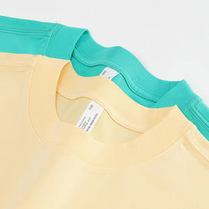 เสื้อยืดผ้าฝ้าย30% 70% CVC 220G สำหรับผู้ชายเสื้อยืดแฟชั่นโพลีเอสเตอร์ระบายอากาศได้ดีใส่ได้ทุกเพศ - Product Image 3