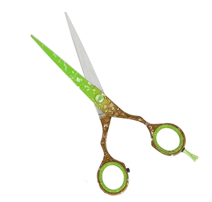 High Grade Salon Hair Cutting <b>Scissor</b> Zebra <b>Paper</b> Coted Beauty Parlor <b>Scissor</b> Made German Stainless Steel - Product Image 1