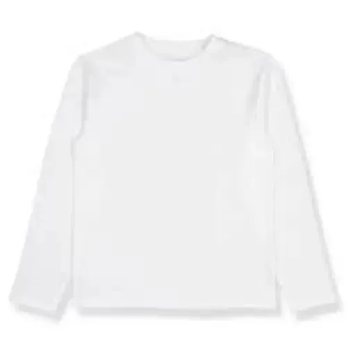 Camiseta 100% algodão para mulheres, camiseta de algodão de manga comprida lavável para mulheres, cor natural, camiseta grande para mulheres