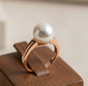 925 argent mode bague perle d'eau douce cristal bande avec plaqué or Rose exquis tenue quotidienne à la mode fêtes de mariage cadeau - Product Image 4