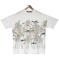T-shirts décontractés à manches courtes en coton jersey uni respirant pour hommes, personnalisables avec logo OEM, couleurs sur mesure, broderie, marque privée de haute qualité
