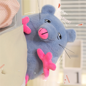 HECION 2025 TORRE DE <span class=keywords><strong>Pizza</strong></span> de moda ladrillo divertido ratón feo muñeco de peluche Animal de peluche lindo dibujos animados peluche niños regalo al por mayor - Product Image 3