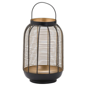 <b>Black</b> Coated Vintage Iron Candle <b>Lantern</b> Home Decoration Handmade Candle Holder Candlestick Home Decor Hanging <b>Lantern</b> - Product Image 1